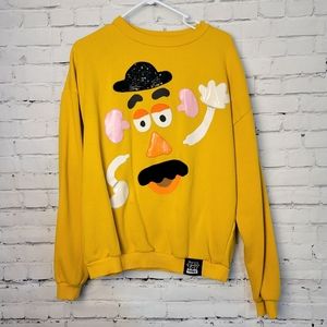 {OH MY DISNEY} Small Toy Story Mr. Potato Head Mustard Embellished Sweatshirt